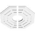 thumbnail image 2 of 18"OD x 5"ID x 7"C x 1"P Westin Architectural Grade PVC Contemporary Ceiling Medallion, Two Piece, 2 of 4