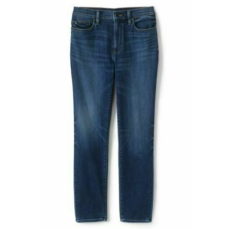 Lands' End High Rise Slim Straight Leg Ankle Jeans Richland Wash 4 NEW ...