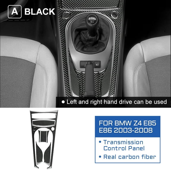 Carbon Fiber Sticker For BMW Z4 E85 E86 2003-2008 Accessories Car Interior Trim Cover Decoration Steering Wheel Gear Shift Panel.