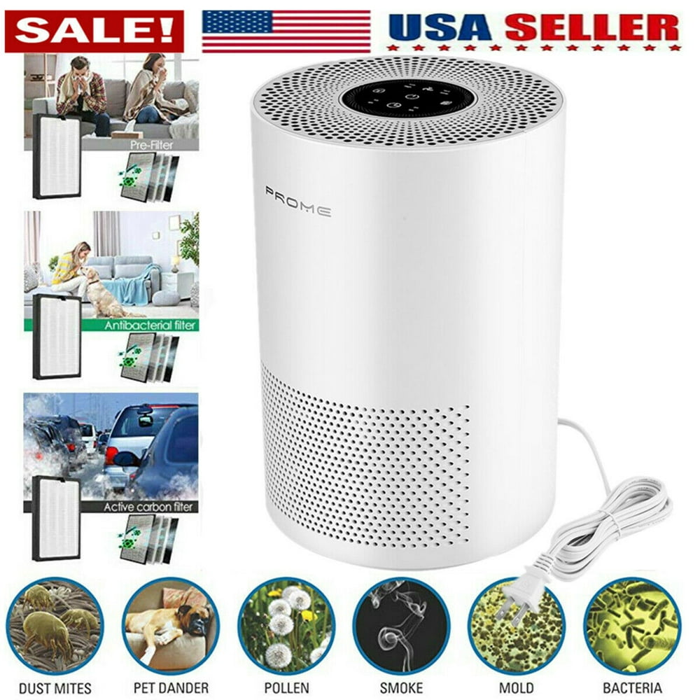 Air Purifier for Home Smokers Allergies and Pets Hair, True HEPA Filter
