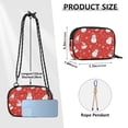 thumbnail image 4 of FORMRS Mini Crossbody Bag for Women Adjustable Shoulder Rope Travel Casual Phone Purse, Red Snowman, 4 of 7