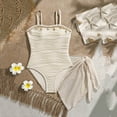 thumbnail image 2 of Piuwrlz Kids Girls Swimsuits 11 Years Girl Swimwear Beach Swimming Suit Beige Size 11 Years, 2 of 8
