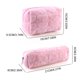 thumbnail image 4 of Maquillaje Felpa Estuche Estético para Lápices Organizador Cosméticos Color Rosa 2 Uds., 4 of 6