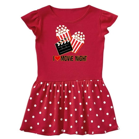 

Inktastic I Love Movie Night Gift Baby Girl Dress