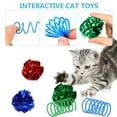 thumbnail image 2 of Gymnture 5pcs Cat Spring Toy Crinkle Balls Set - Interactive Random Color Cat Toys, 2 of 8