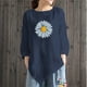 thumbnail image 2 of Camiseta de manga larga con cuello redondo y estampado informal a la moda de verano para mujer Fridja  fjkfkj1518, 2 of 4