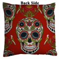 thumbnail image 2 of PKQWTM sugar skull floral patter Reversible Mermaid Cushion Cover Home Decor Sequin Pillow Case Size 20x20 inches, 2 of 2