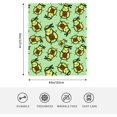 thumbnail image 2 of Cute Avocado Seamless Pattern Throw Blanket -Plush Throw Super Soft Fuzzy Warm Blanket , Flannel Fleece Blankets for Sofa, Couch, Bed for All Season 80"X60", 2 of 6