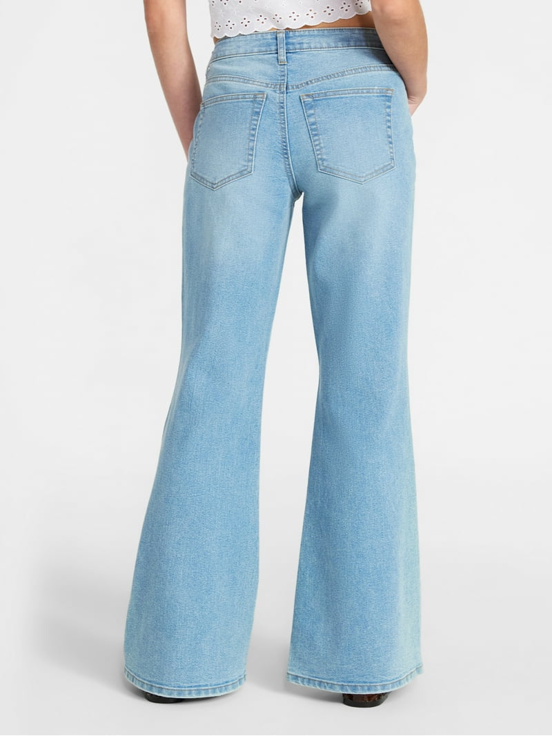 No Boundaries Baggy Flare Jeans, 32.5'' Inseam, Women's 00-18