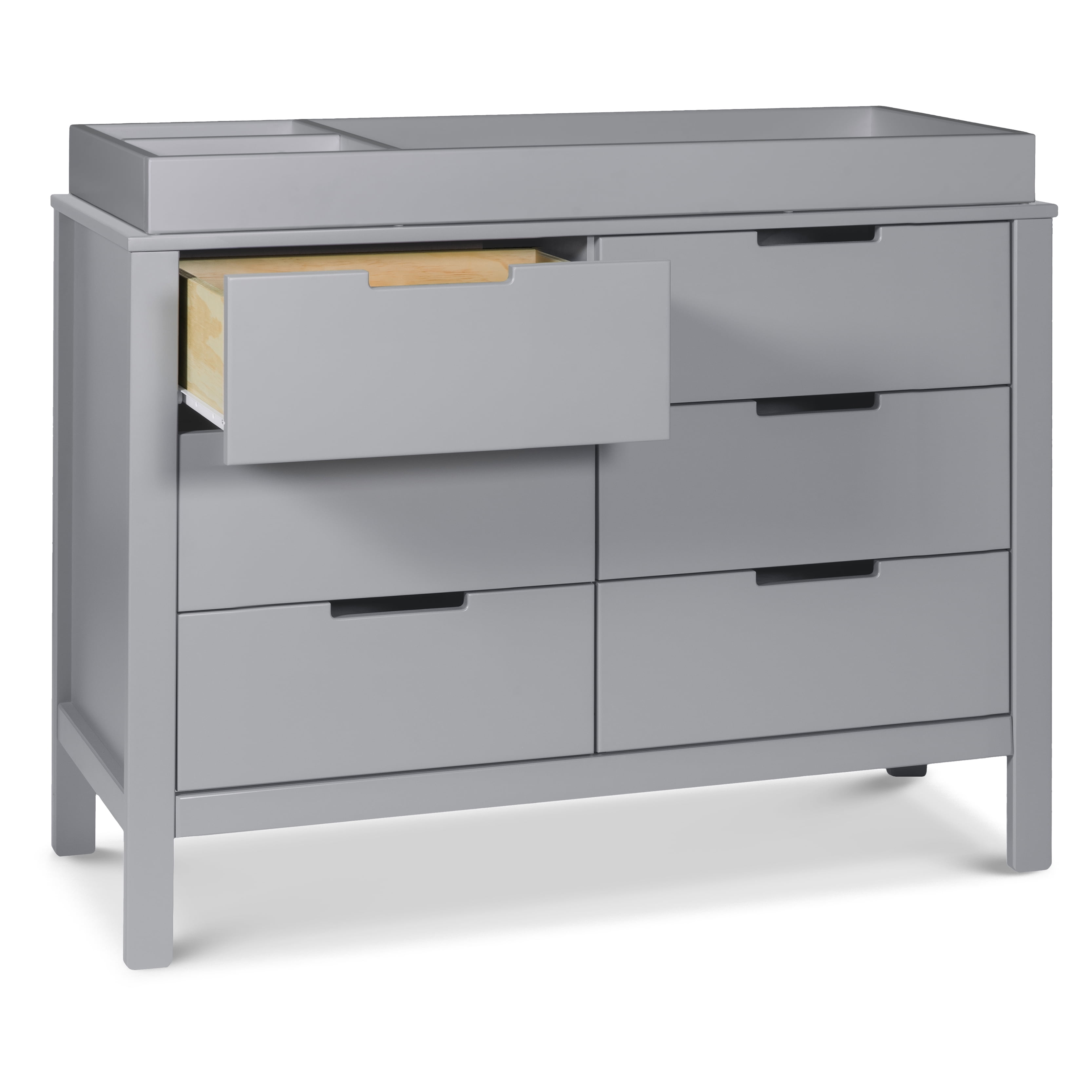 carter's by davinci colby 6-drawer dresser in grey and white Gray long silk robe