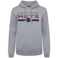 thumbnail image 2 of Men's Levelwear Gray New York Mets City Connect Podium No Hitter Pullover Hoodie, 2 of 3