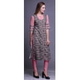 thumbnail image 3 of Bimba Kurta Droite Imprimée Indienne en Rayonne Slub Robe Tunique à Manches 3/4 pour Femmes, 3 of 6