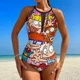 thumbnail image 2 of Rugrats One-Piece Swimwear Sexy Mesh Monokini Swimsuit with Detachable Padding Bathing Suit Swimdress S, 2 of 7
