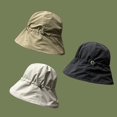 thumbnail image 2 of CoCopeaunts Women Bucket Hat Summer UV Protection Outdoor Caps Ladies Headwear Sunbonnet Men Fisherman Hat with Drawstring, 2 of 8