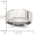thumbnail image 5 of Sterling Silver Ss 8mm Polished Fancy Band Size 11.5 Made In United States qwb121-11.5, 5 of 5