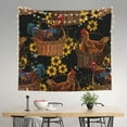 thumbnail image 2 of Pofeuu Embroidery Chicken Rooster Print Wall Tapestry Decoration Wall Hanging Tapestry 60 x 51 Inch, 2 of 6