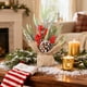 thumbnail image 4 of Árboles De Plástico Árbol De Navidad Artificial De 30cm Para Escritorio, Con Piñas De Frutos Rojos Y Base De Arpillera Para Decoración De Escritorio De Estilo Rústico (1 Unidad) Rkxzt, 4 of 7