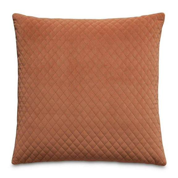 Gemma 21" Velvet Throw Pillow - Terracotta in Set of 2