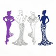 thumbnail image 3 of Plantillas de corte HGSALK, 2 piezas, vestido de dama, acero al carbono, 3 of 7