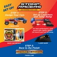 thumbnail image 3 of New Stomp Rocket Dueling Stomp Racers, 2 Toy Car Launchers and 2 Air Powered Cars with Ramp and Finish Line. Great for Outdoor and Indoor Play, STEM Gifts for Boys and Girls -Ages 5+, 3 of 5
