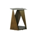 thumbnail image 3 of 59.56" Round Dining Table With Stain Sintered Stone Surface & Bronze Iron Base, Black, For 6-8, Room Delight Black Solid Desktop Stable Metal Accommodates Modern Enchanting, 3 of 6