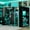 Blue, variant on Mintazer Full Gaming Loft Bed with LED Lights & Power Outlet, Modern Loft Bed with Dual Side Storage Shelves, Black & Blue
