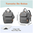 thumbnail image 3 of Pañalera Mochila Bebe 30l Malubero Gris, 3 of 5