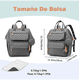 thumbnail image 3 of Pañalera Mochila Bebe 30l Malubero Gris, 3 of 5