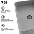 thumbnail image 4 of VIGO Concreto Stone 20 in. Rectangular Vessel Bathroom Sink in Gray with Norfolk Faucet and Pop-Up Drain in Matte Black, 4 of 10