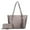 Gray, variant on MKF Collection Women's Gloria Faux Leather Tote Bag and Wallet, 2-Piece Fashion Set by Mia K - Charcoal