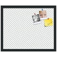 thumbnail image 2 of PinPix 21x17 Custom Cork Bulletin Board Lattice White Navy Poster Board Has a Fabric Style Canvas Finish, Framed in Lattice White Navy, by ArtToFrames (PinPix-1827), 2 of 5