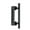 Black, variant on Miseno Mbdh0385 11-3/4" Tall Sliding Barn Door Pull Set - Black