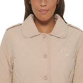 thumbnail image 4 of Tommy Hilfiger Women's Diamond Quilted Mid-Length Jacket, Beige/Chino, Small, 4 of 5