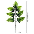 thumbnail image 3 of Cadorn Artificial Fern 7-Branch Persian Leaves - Lifelike Fake Greenery for Home Decor, Wedding Background, Plant Wall Accessories - 10PCS per Pack, 3 of 7