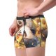 thumbnail image 2 of Balery Cute Panda Sunflower Calzoncillos bóxer para hombre, ropa interior de algodón suave y transpirable con cinturilla de nailon-Small, 2 of 5