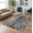 Black & White, variant on Contemporary Animal Print Handmade Mustard Yellow & Black Zebra Pattern Area Rug, 8' Round, Premium Wool