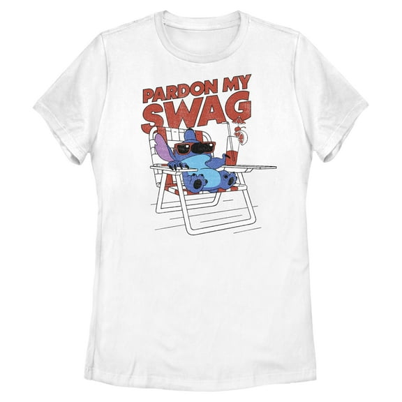 Womens Lilo & Stitch Pardon My Swag Stitch T Shirt