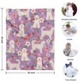 thumbnail image 4 of Goldendoodle Dog and Flower Floral Blanket,Comfortable Soft Flannel Throw Blanket,All Season,Warm Lightweight Blankets for Sofa Bed Couch Living Room Chair,30"x40", 4 of 4