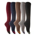 thumbnail image 5 of Lovely Annie Women's 5 Pairs Pack Knee High Cotton Boot Socks Size 7-9(Navy), 5 of 5