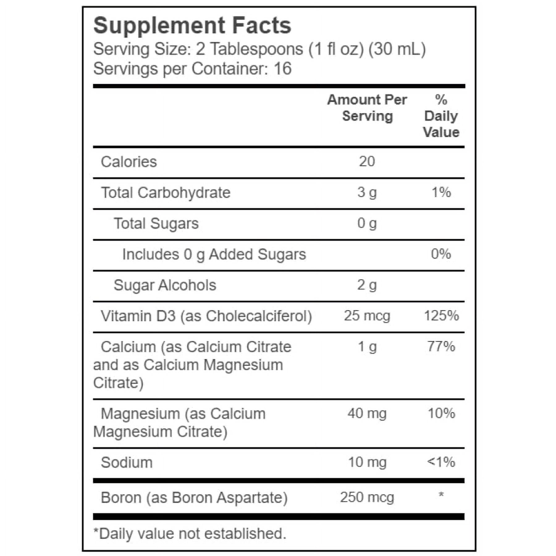 Wellesse Calcium Citrate and Vitamin D3 Liquid by Natures Way - Natural Citrus (16 Fl. oz) Size: 3-Pack