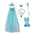 thumbnail image 4 of Vestido de princesa para niñas Fernando Tiara corona cetro capa de princesa Azul, 4 of 7