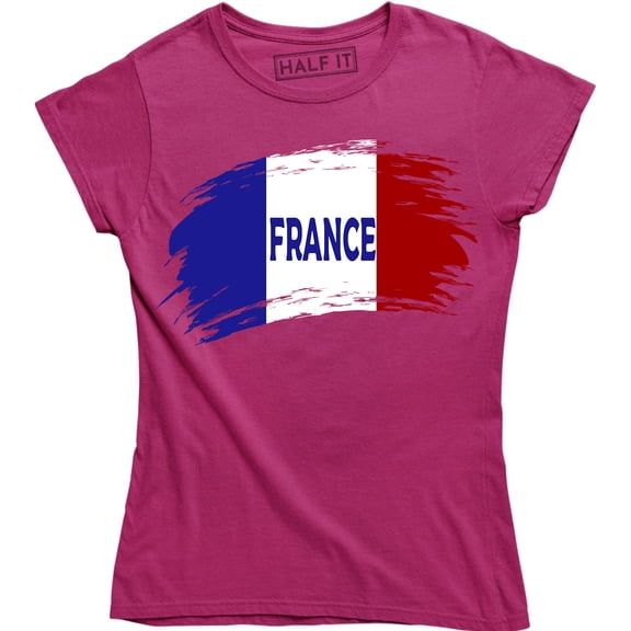 France Flag World Cup Soccer French National Flag Pride Women's Tee Shirt