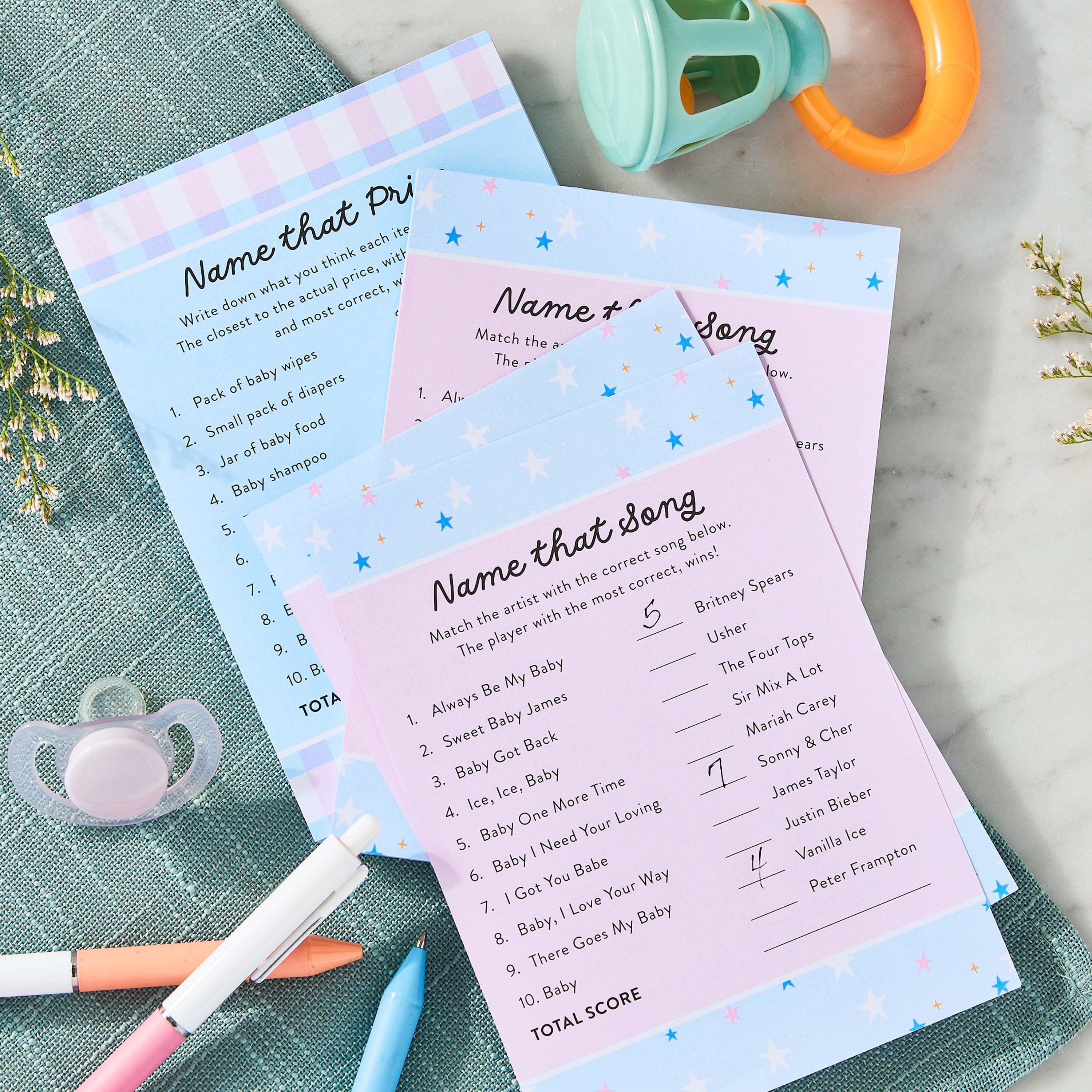 2-Piece Baby Shower Games Set, 100 Cards, by Way To Celebrate