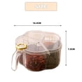 thumbnail image 2 of Seasoning box household kitchen seasoning jar combination set one multi-grid salt monosodium glutamate chicken essence pepper storage condimentwhite, 2 of 5