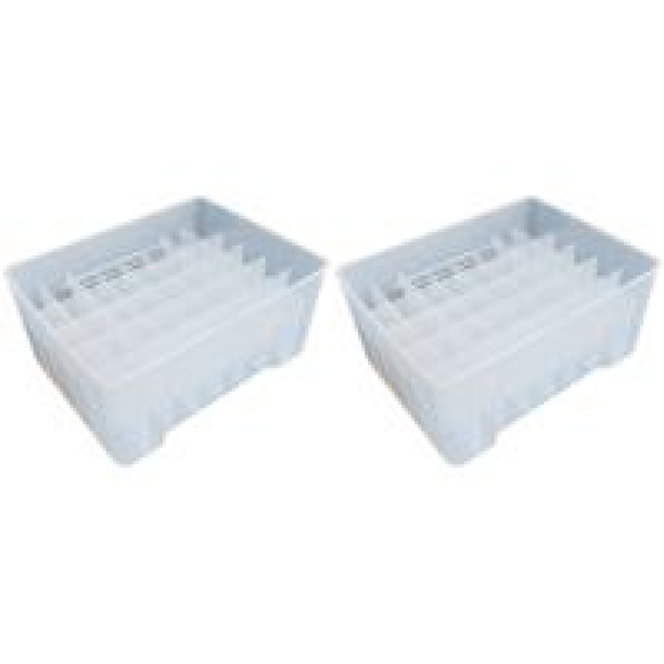 Caja de aparejos de pesca de plástico, organizador de almacenamiento Egi de pulpo de pesca, 40 rejillas