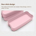 thumbnail image 4 of SATRINO Stackable Bento Box Adult Lunch Box Kit with Spoon & Fork, 3-In-1 Compartment Wheat Straw Meal Prep Containers (Pink), 4 of 8