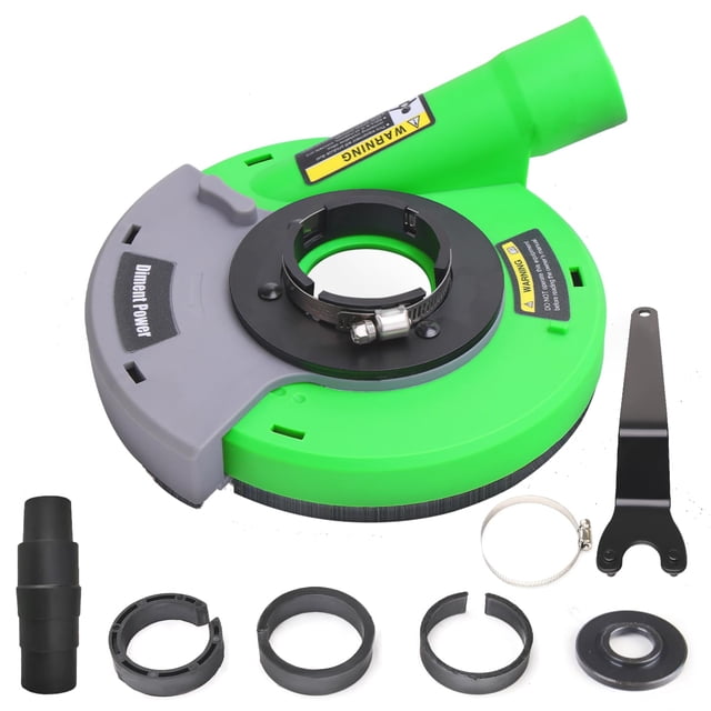 Diment Power Cache-Poussière pour Meuleuse d'Angle, Cache-Poussière Universel pour Meulage de Surface 4-1/2 Po et 5 Po