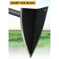 thumbnail image 2 of YeYeBest Hoe Garden Tool, 72'' Garden Hoe Triangle Gardening Hoe with Sharp Blade for Digging,Weeding,Cutting and Loosing Soil,Adjustable Length Metal Handle(5 FT), 2 of 7