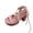 Pink, variant on Women's High-Heeled Sandals with Adjustable Straps Thick Sole Faux Leather Gothic Style Beige