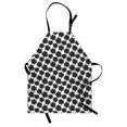 thumbnail image 1 of Abstract Apron, Geometric Style Sunflower Petals Nature Shower Graphic, Unisex Kitchen Bib with Adjustable Neck for Cooking Gardening, Adult Size, Charcoal Grey White, by Ambesonne, 1 of 4